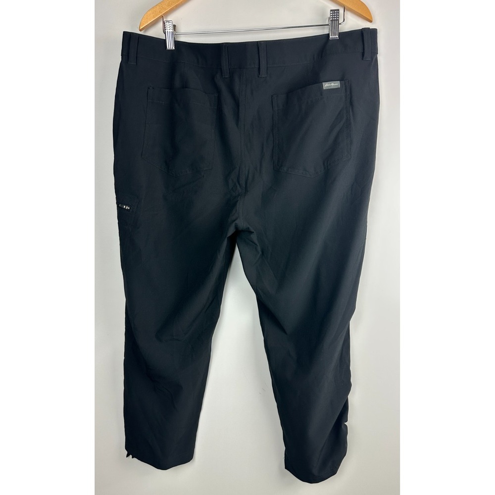 Eddie Bauer Ripstop Crop Pants Stretch Cargo Zip Pocket Capri Women's Size 16 - Picture 13 of 15